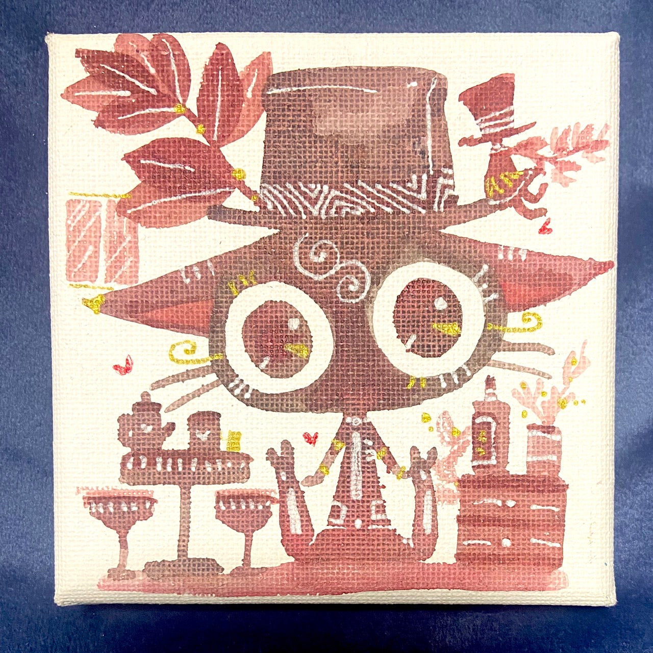 Hondacat mini 10cm square canvas