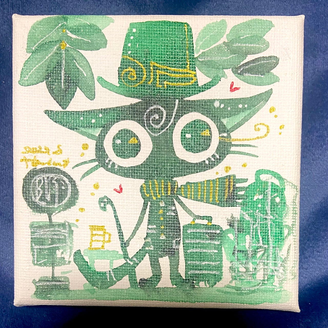 Hondacat mini 10cm square canvas