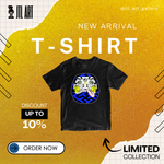Three-eyed Daruma Limited Edition T-shirt Black 10.8oz